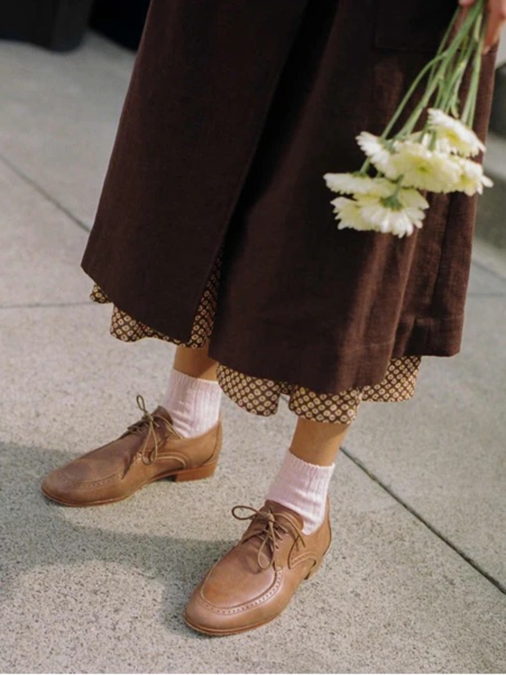 Christy Dawn The Agnes Oxford in Saddle Leather